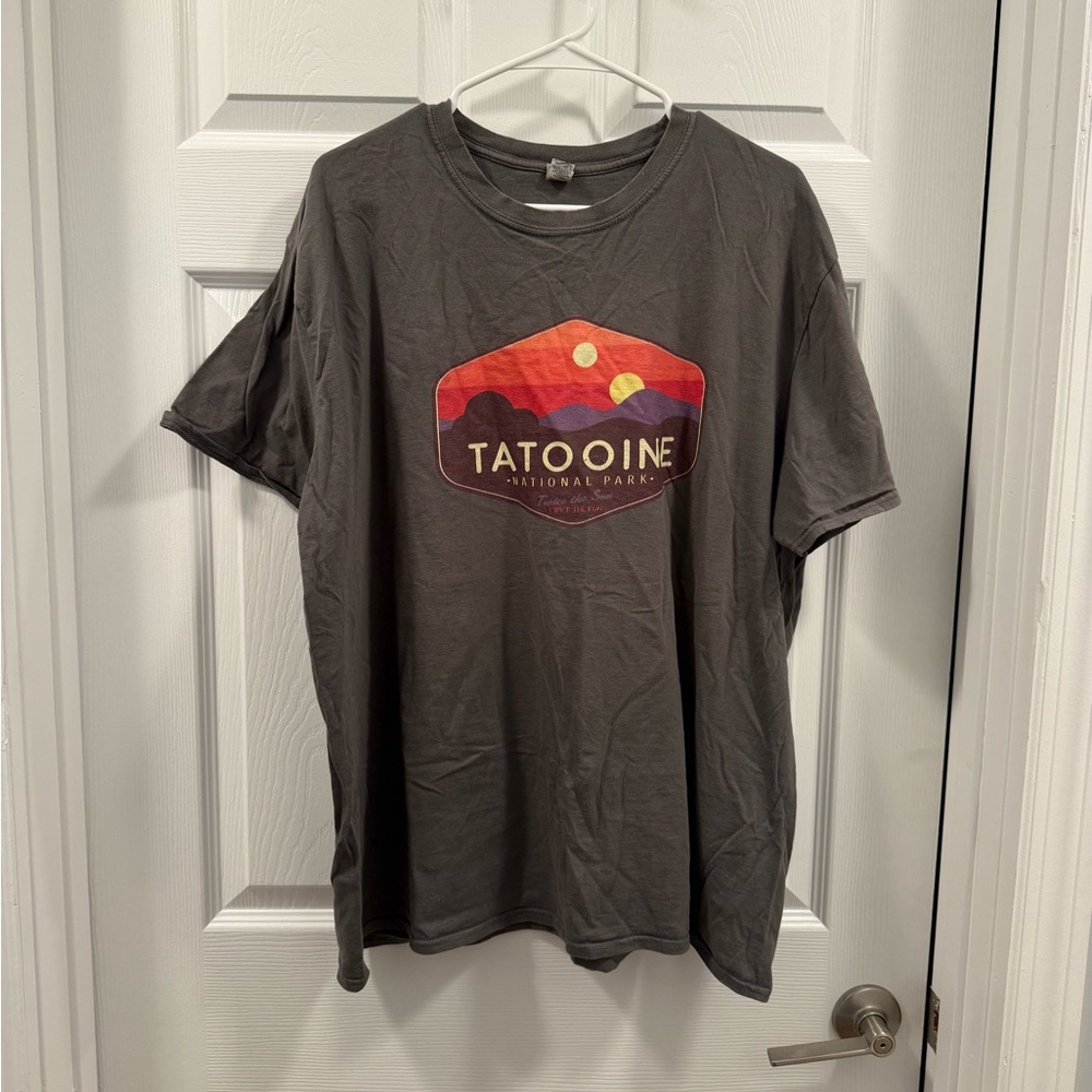 Star Wars Tatooine National Park Gray T-Shirt size XXL